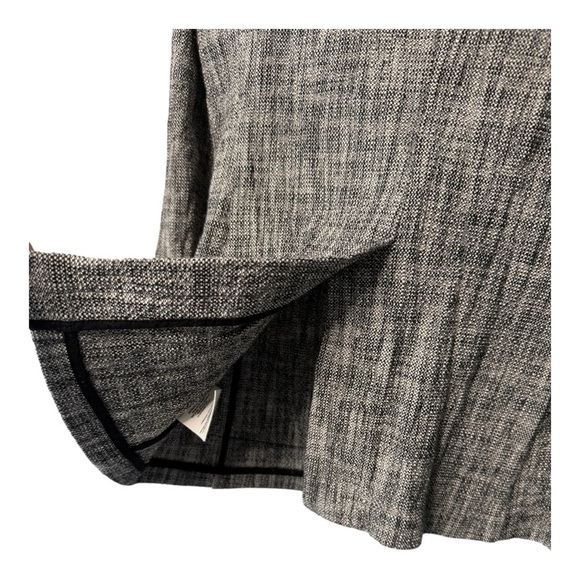 Anthropologie Cartonnier Levine Knit Blazer Black White Tweed Knit Size 10 - Picture 4 of 16